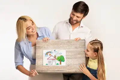 Fali parafa üzenőtábla fa textúrával