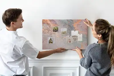 Elegáns márványmintás parafatábla