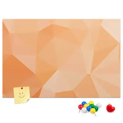 Geometriai háromszög formájú parafatábla
