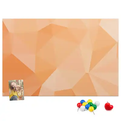 Geometriai háromszög formájú parafatábla
