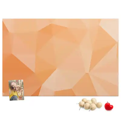 Geometriai háromszög formájú parafatábla