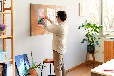 Geometriai háromszög formájú parafatábla
