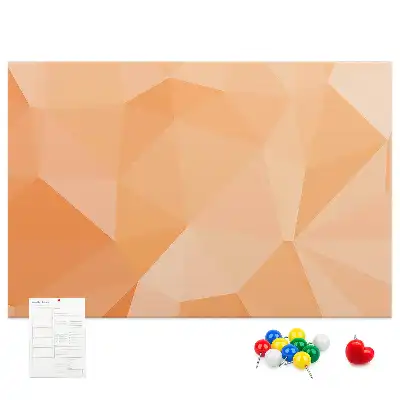 Geometriai háromszög formájú parafatábla