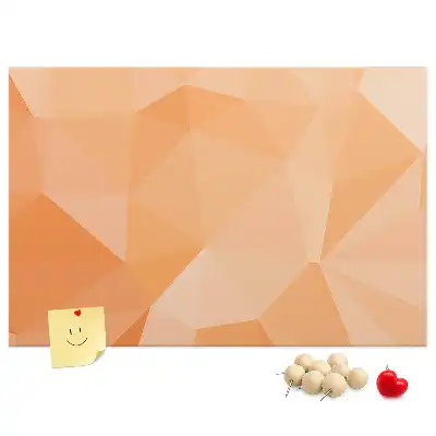 Geometriai háromszög formájú parafatábla
