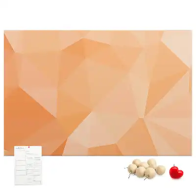 Geometriai háromszög formájú parafatábla