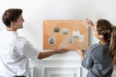 Geometriai háromszög formájú parafatábla