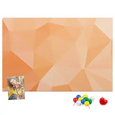 Geometriai háromszög formájú parafatábla