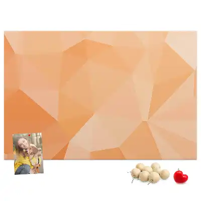 Geometriai háromszög formájú parafatábla