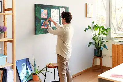 Parafatábla természet levelek mintával