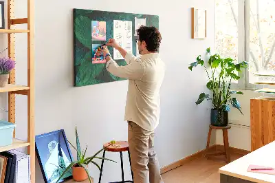 Parafatábla természet levelek mintával