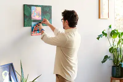 Parafatábla természet levelek mintával