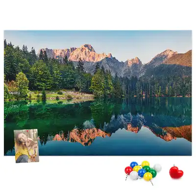 Tó tájkép parafatábla