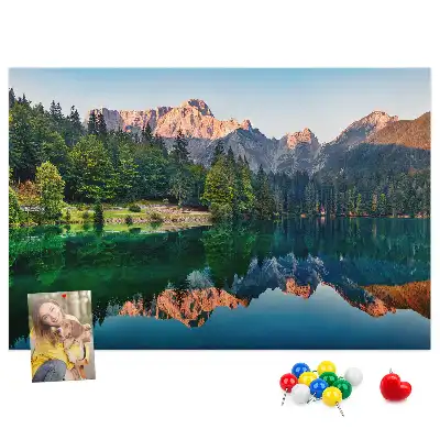 Tó tájkép parafatábla
