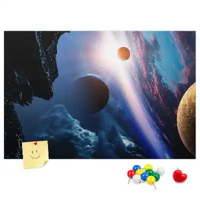 Nagy galaxis mintás parafa üzenőtábla