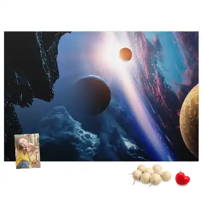 Nagy galaxis mintás parafa üzenőtábla