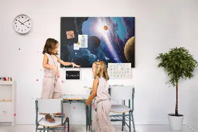 Nagy galaxis mintás parafa üzenőtábla