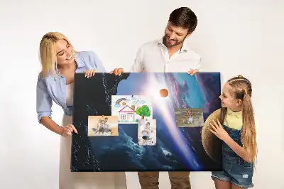 Nagy galaxis mintás parafa üzenőtábla