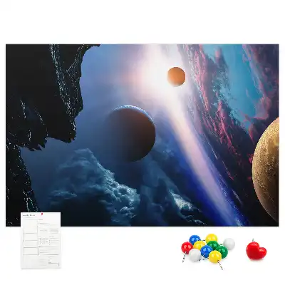 Nagy galaxis mintás parafa üzenőtábla