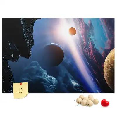 Nagy galaxis mintás parafa üzenőtábla