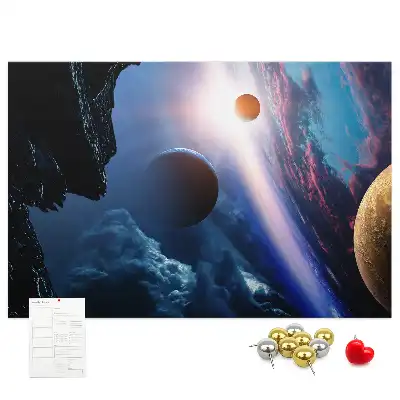 Nagy galaxis mintás parafa üzenőtábla