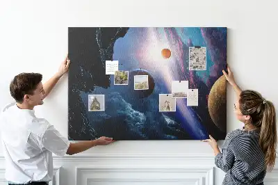 Nagy galaxis mintás parafa üzenőtábla