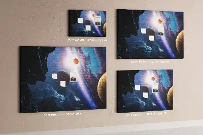 Nagy galaxis mintás parafa üzenőtábla