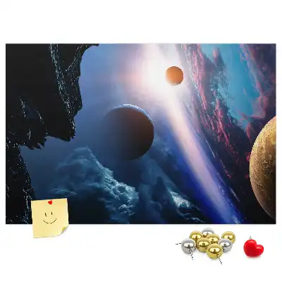 Nagy galaxis mintás parafa üzenőtábla