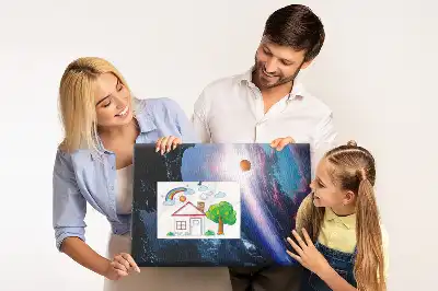 Nagy galaxis mintás parafa üzenőtábla