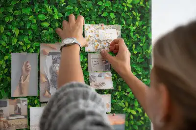 Parafa üzenőtábla sövény levelek mintával