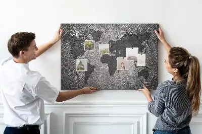 Minimalista betonvilág parafatábla