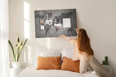 Minimalista betonvilág parafatábla