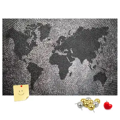 Minimalista betonvilág parafatábla
