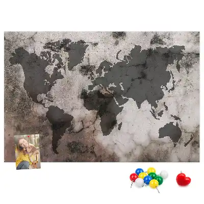 Parafatábla építészeti beton térképpel