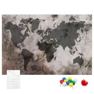 Parafatábla építészeti beton térképpel