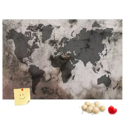 Parafatábla építészeti beton térképpel