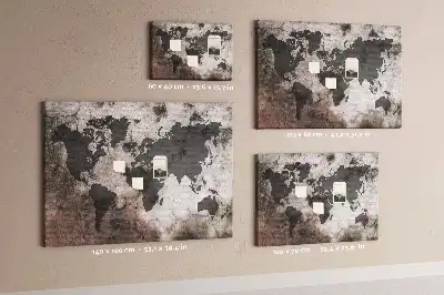 Parafatábla építészeti beton térképpel