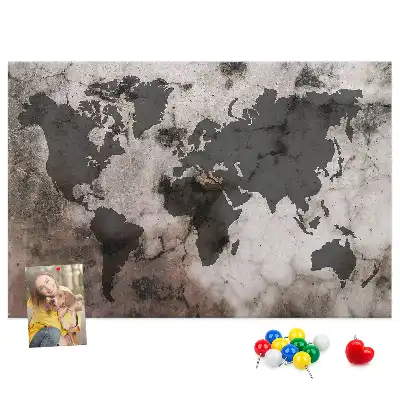 Parafatábla építészeti beton térképpel