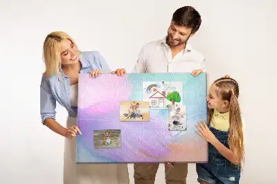 Parafa üzenőtábla színes tollakkal