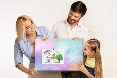 Parafa üzenőtábla színes tollakkal
