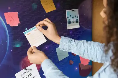 Bolygók és galaxis mintás parafatábla