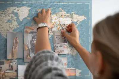 Klasszikus atlasz régi térkép mintás parafatábla