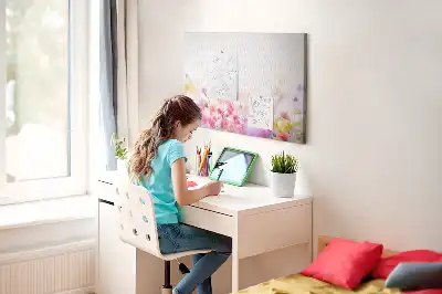 Fali parafa üzenőtábla Virágok a réten
