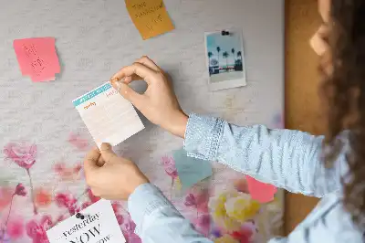 Fali parafa üzenőtábla Virágok a réten