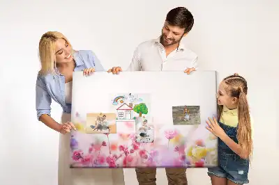 Fali parafa üzenőtábla Virágok a réten