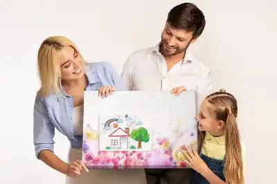 Fali parafa üzenőtábla Virágok a réten