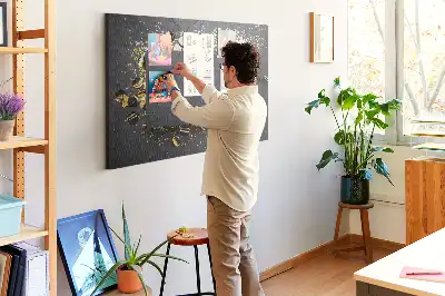 Parafa üzenőtábla arany konfetti mintával