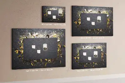Parafa üzenőtábla arany konfetti mintával