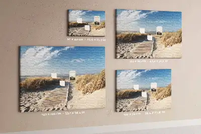 Kilátás a strandra parafatábla