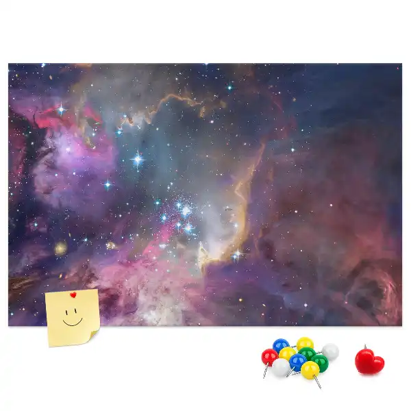 Galaxis mintás fali parafa üzenőtábla