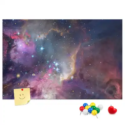 Galaxis mintás fali parafa üzenőtábla